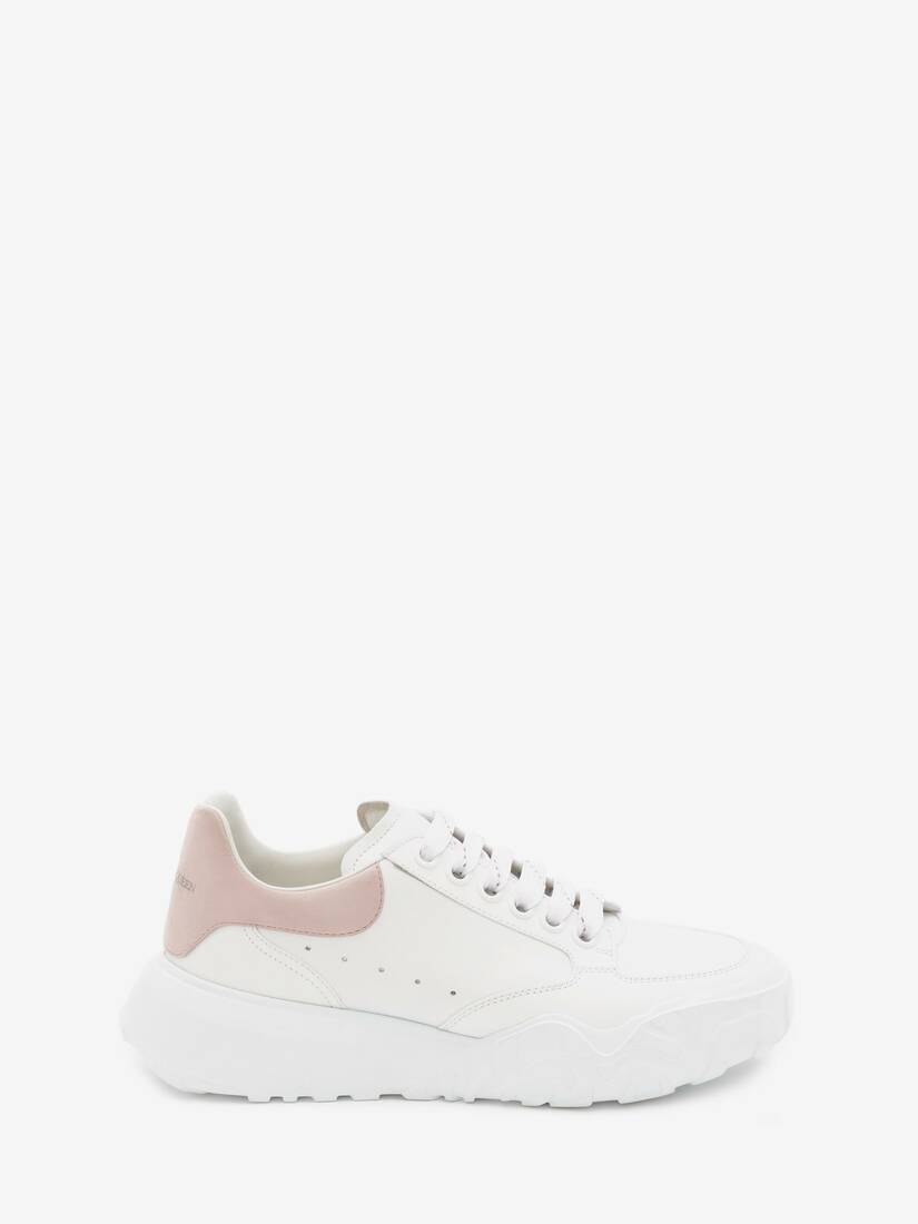 Zapatillas Alexander McQueen Court Trainer Mujer - Blancos/Rosas - Mexico 017-HBEQMR